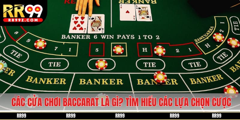 Các cửa chơi baccarat là gì? Tìm hiểu các lựa chọn cược